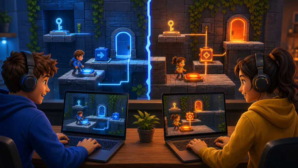 Site-original related game cover for Co-op browser games. No copied screenshot, logo, UI, or promotional art.